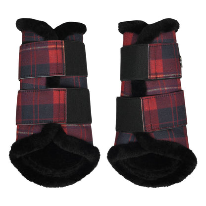 Dapplebay Holiday Plaid Brush Boots-Breeches.com