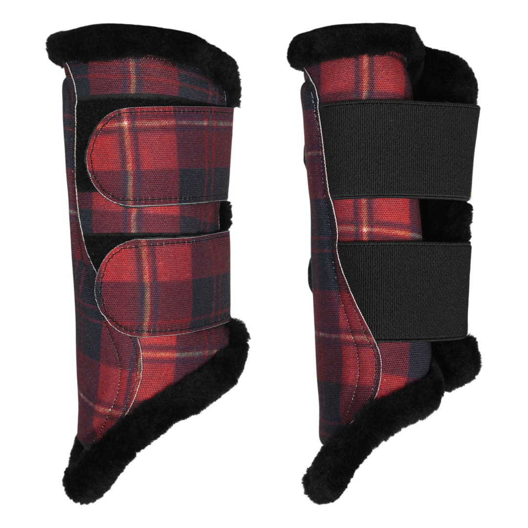 Dapplebay Holiday Plaid Brush Boots-Breeches.com