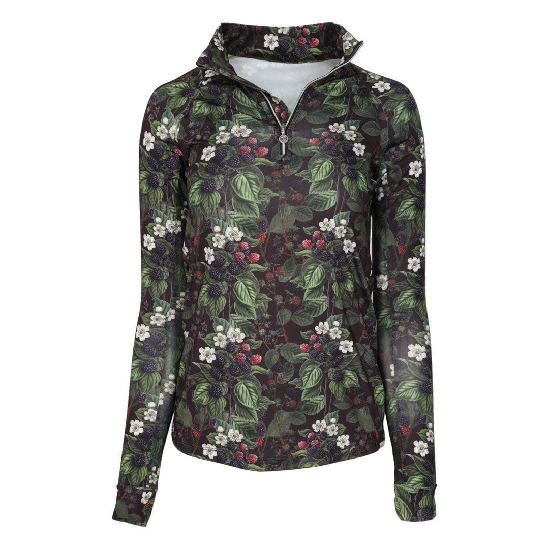 Dapplebay Blackberry Daze 1/4 Zip Riding Top - JPC Equestrian.com