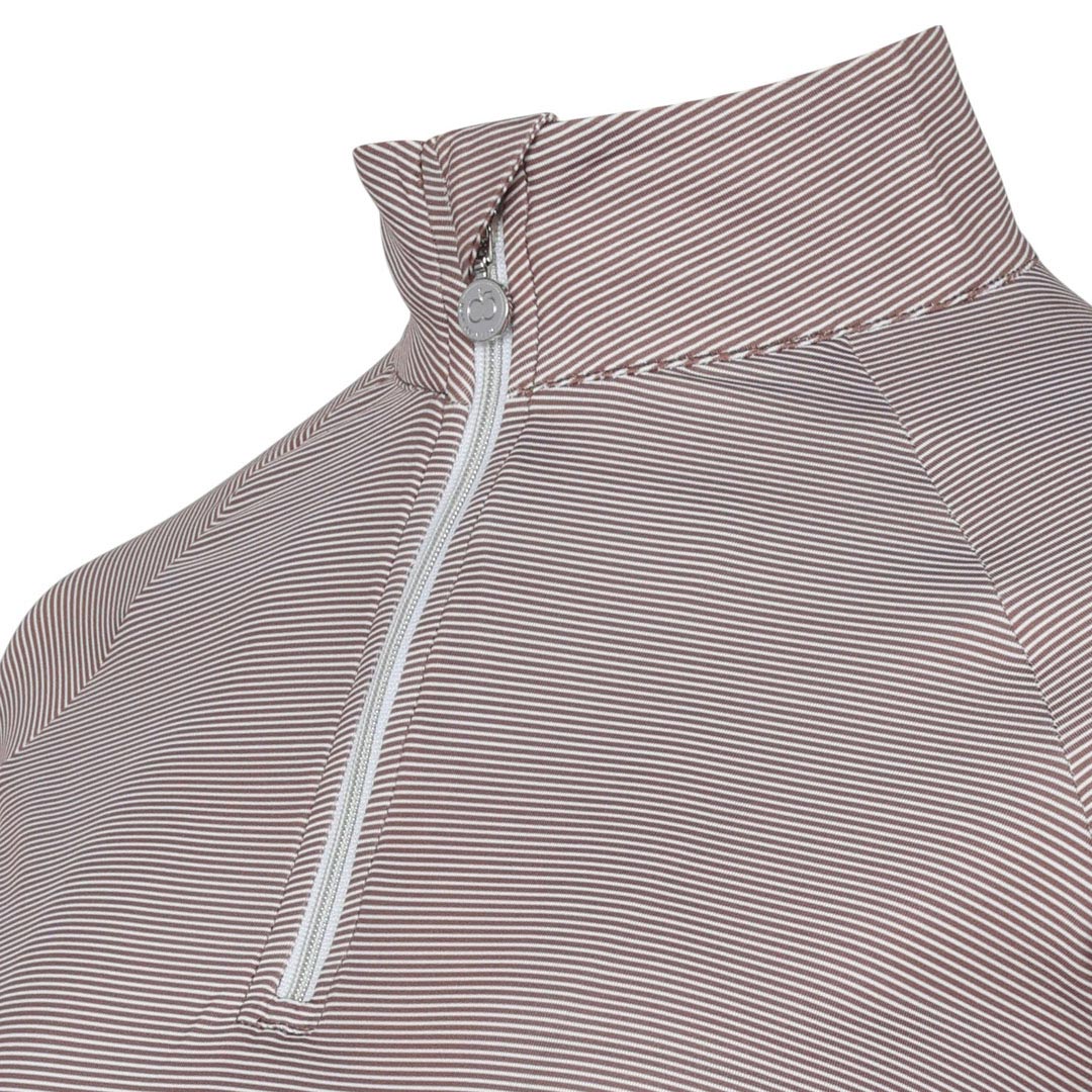 Dapplebay Chestnut Stripe 1/4 Zip Riding Top -JPC Equestrian.com