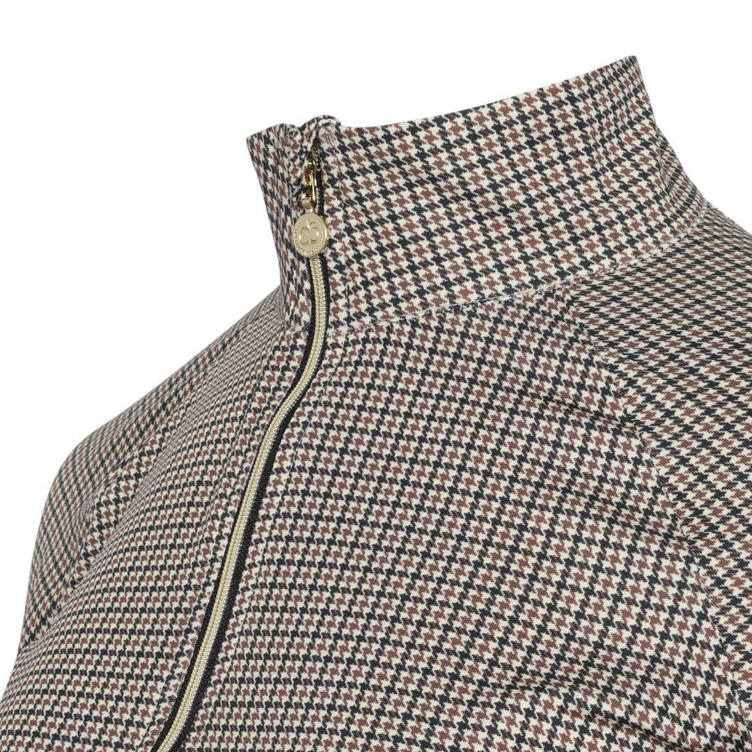 Dapplebay Bay Houndstooth 1/4 Zip Riding Top - JPC Equestrian.com