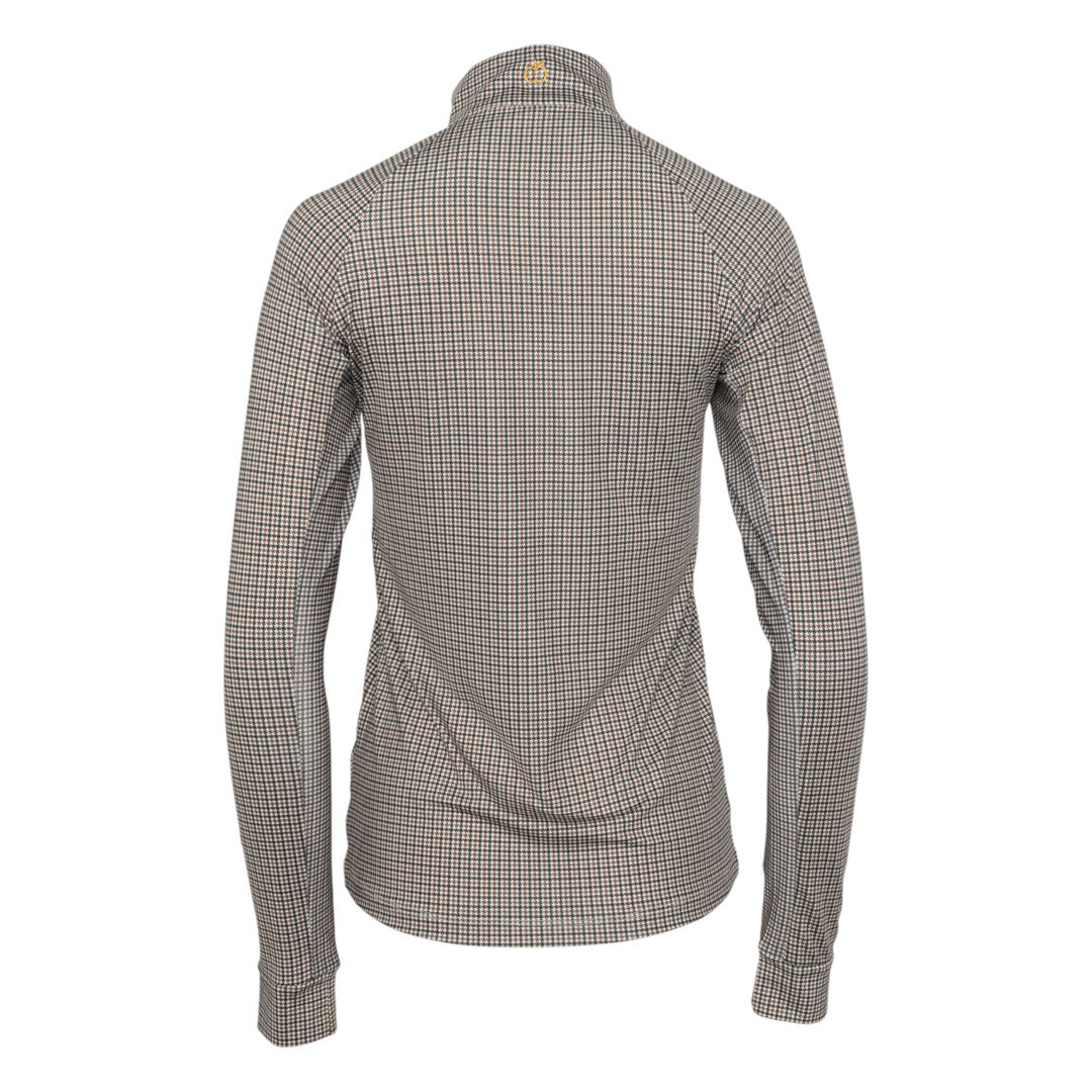 Dapplebay Bay Houndstooth 1/4 Zip Riding Top - JPC Equestrian.com