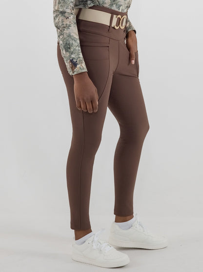 Dapplebay Winter Essential Silicone Full Seat Tights-Chocolate