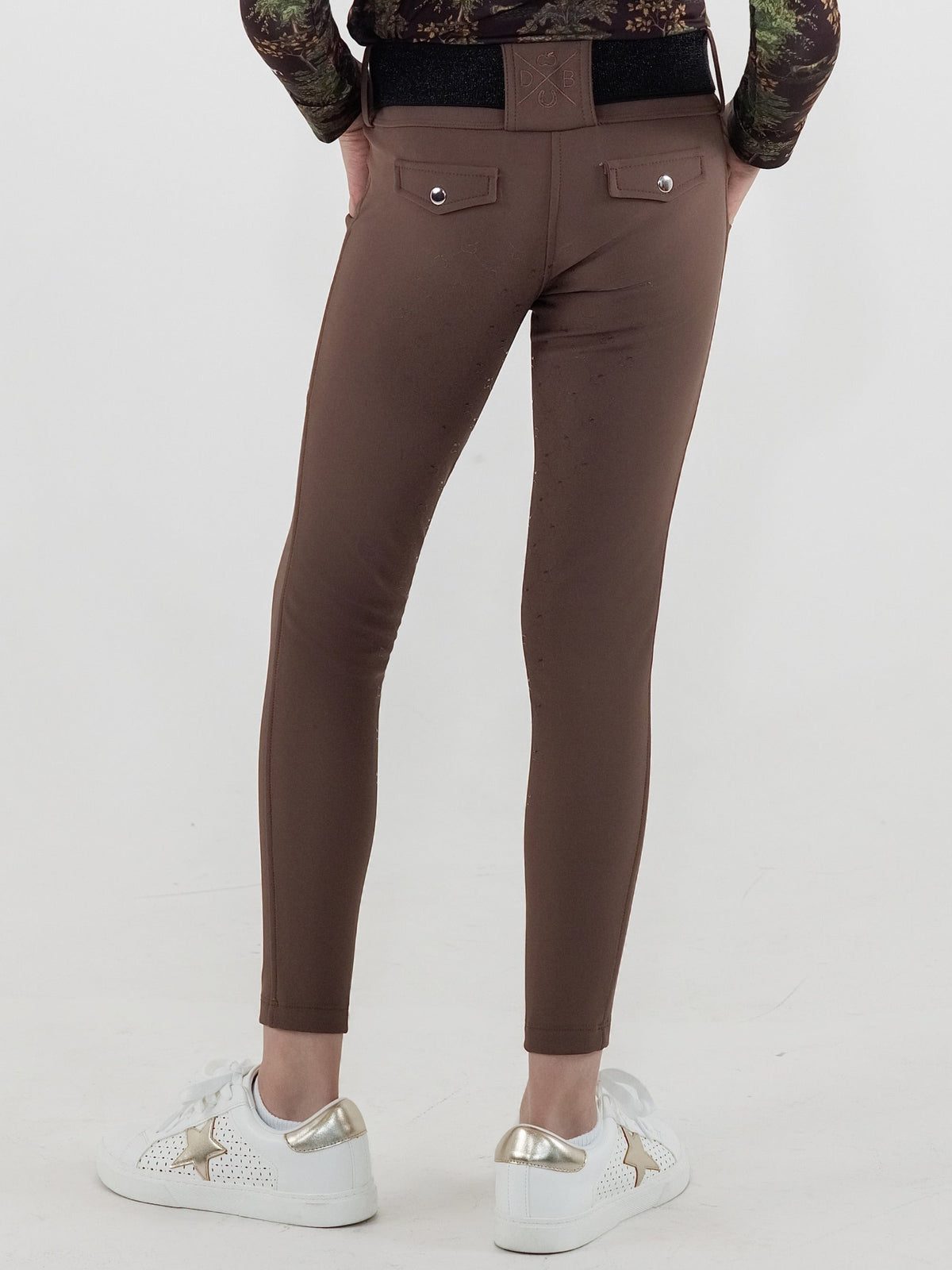 Dapplebay Kids Winter Essential Silicone Full Seat Tights-Chocolate