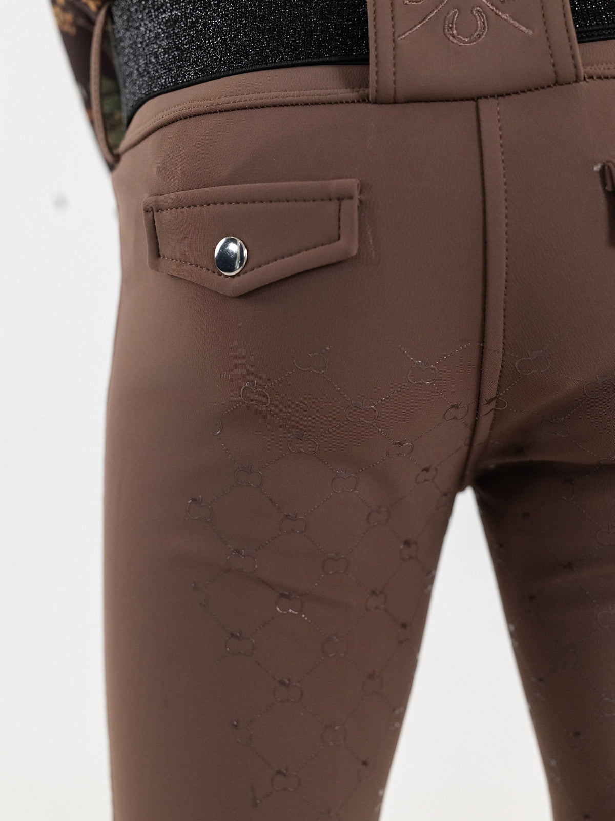 Dapplebay Kids Winter Essential Silicone Full Seat Tights-Chocolate