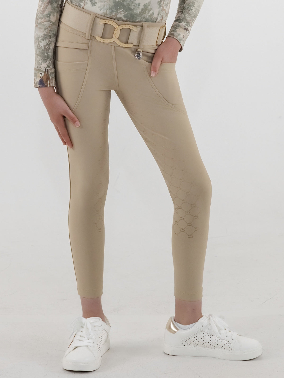 Dapplebay Kids Winter Essential Silicone Full Seat Tights - Heritage Tan