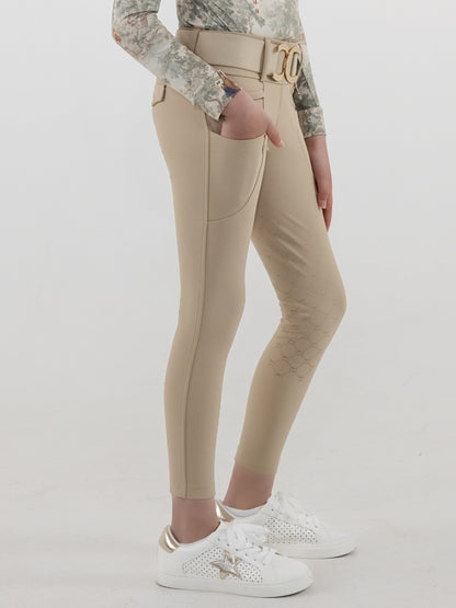 Dapplebay Kids Winter Essential Silicone Full Seat Tights - Heritage Tan