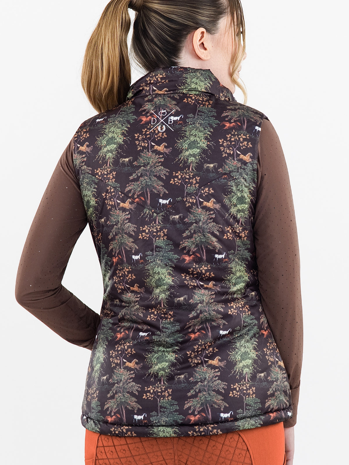 Dapplebay Lady Reversible Quilted Vest - Black