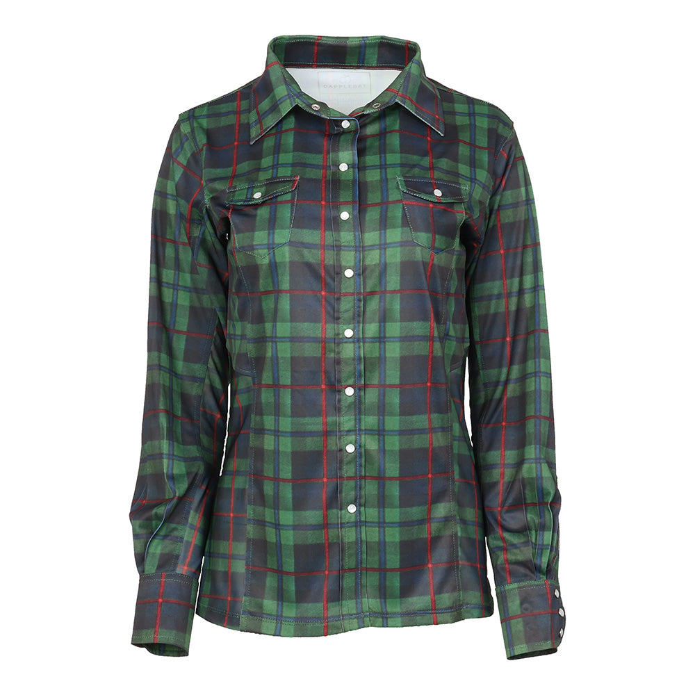 Dapplebay Holiday Plaid Western Top