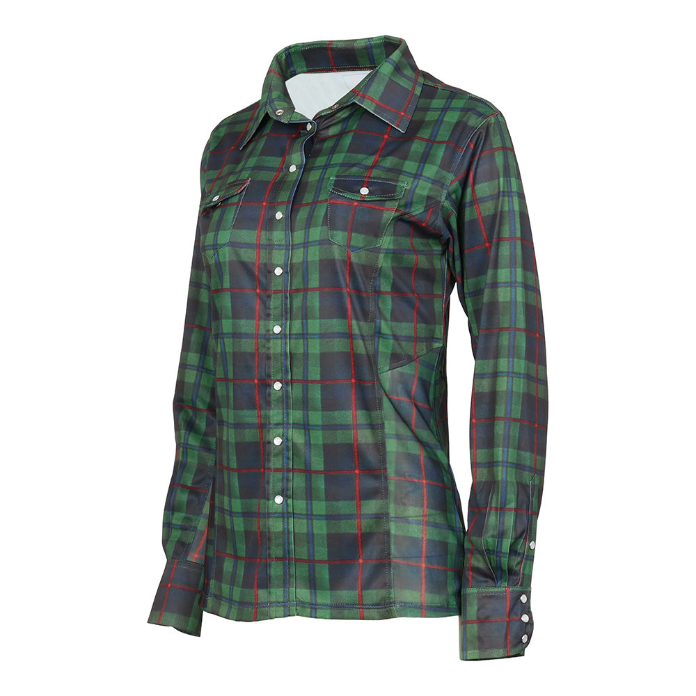 Dapplebay Holiday Plaid Western Top