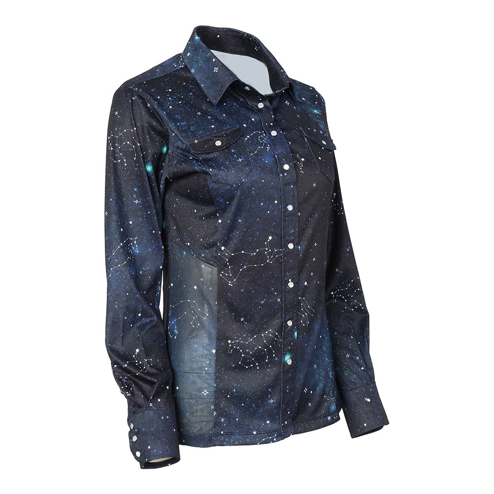 Dapplebay Midnight Constellation Western Top