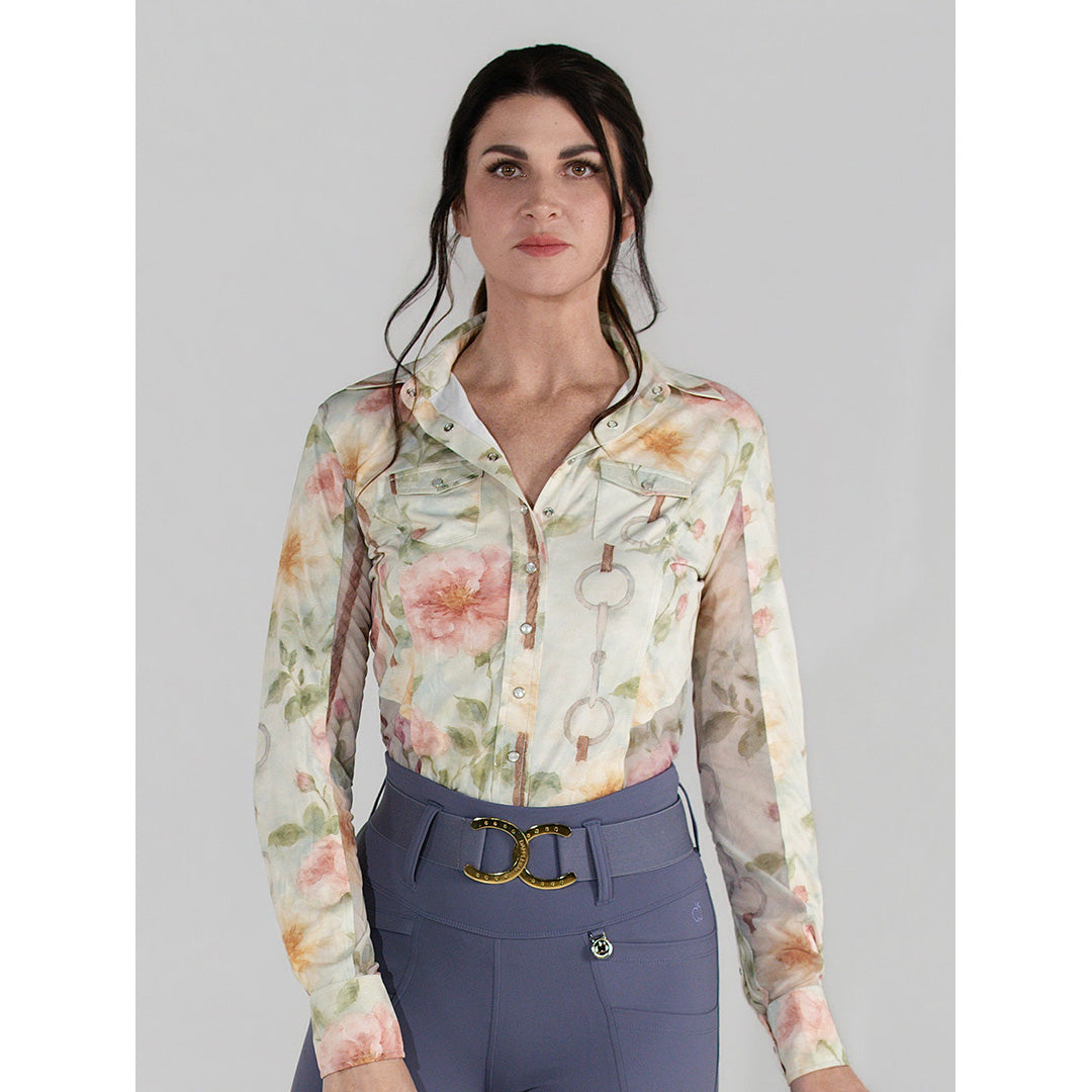 Dapplebay Vintage Floral Western Riding Top