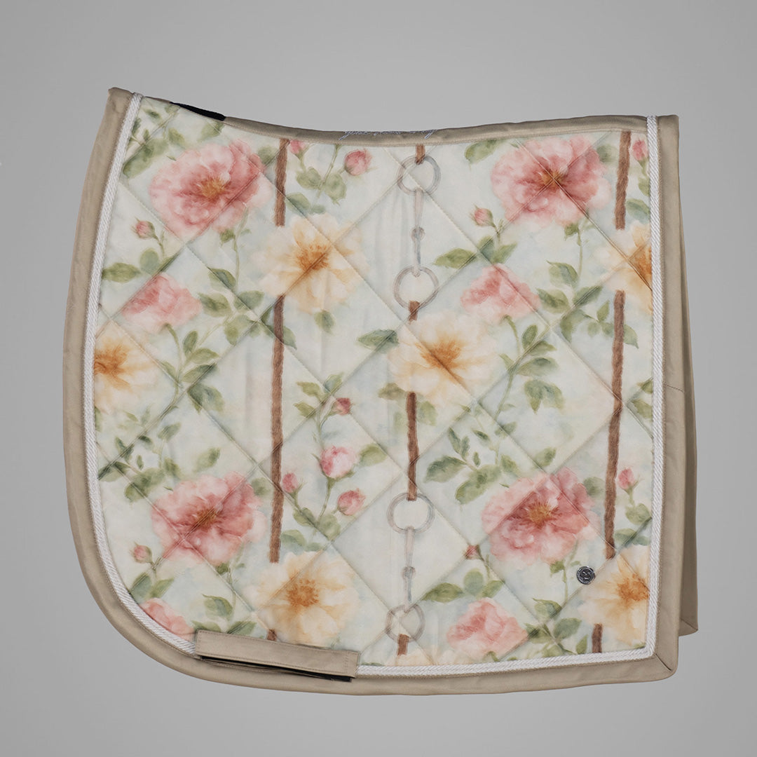 Dapplebay Vintage Floral Dressage Saddle Pad