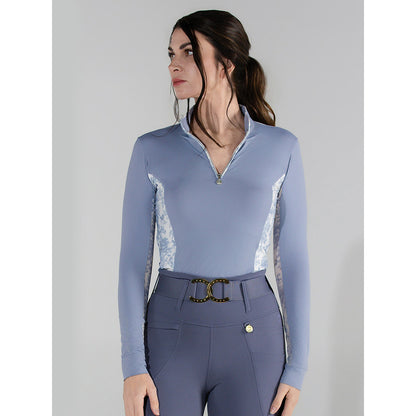 Dapplebay Grace 1/4 Zip LS Riding Top-Moonrise