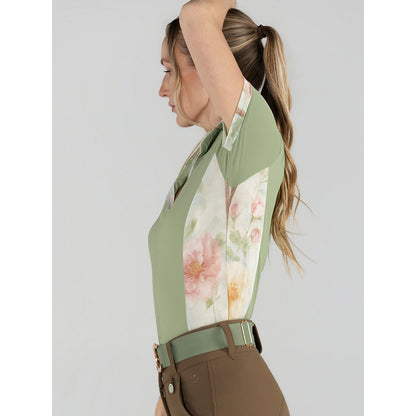Dapplebay Grace 1/4 Zip SS Riding Top-Sage