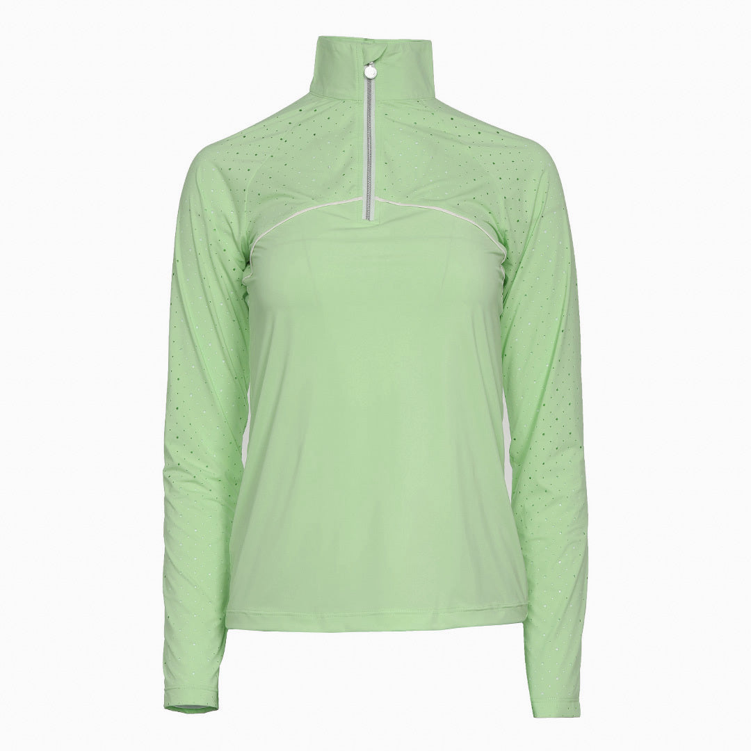 Dapplebay Lady 1/4 Zip Aircut LS Riding Top-Breeches.com