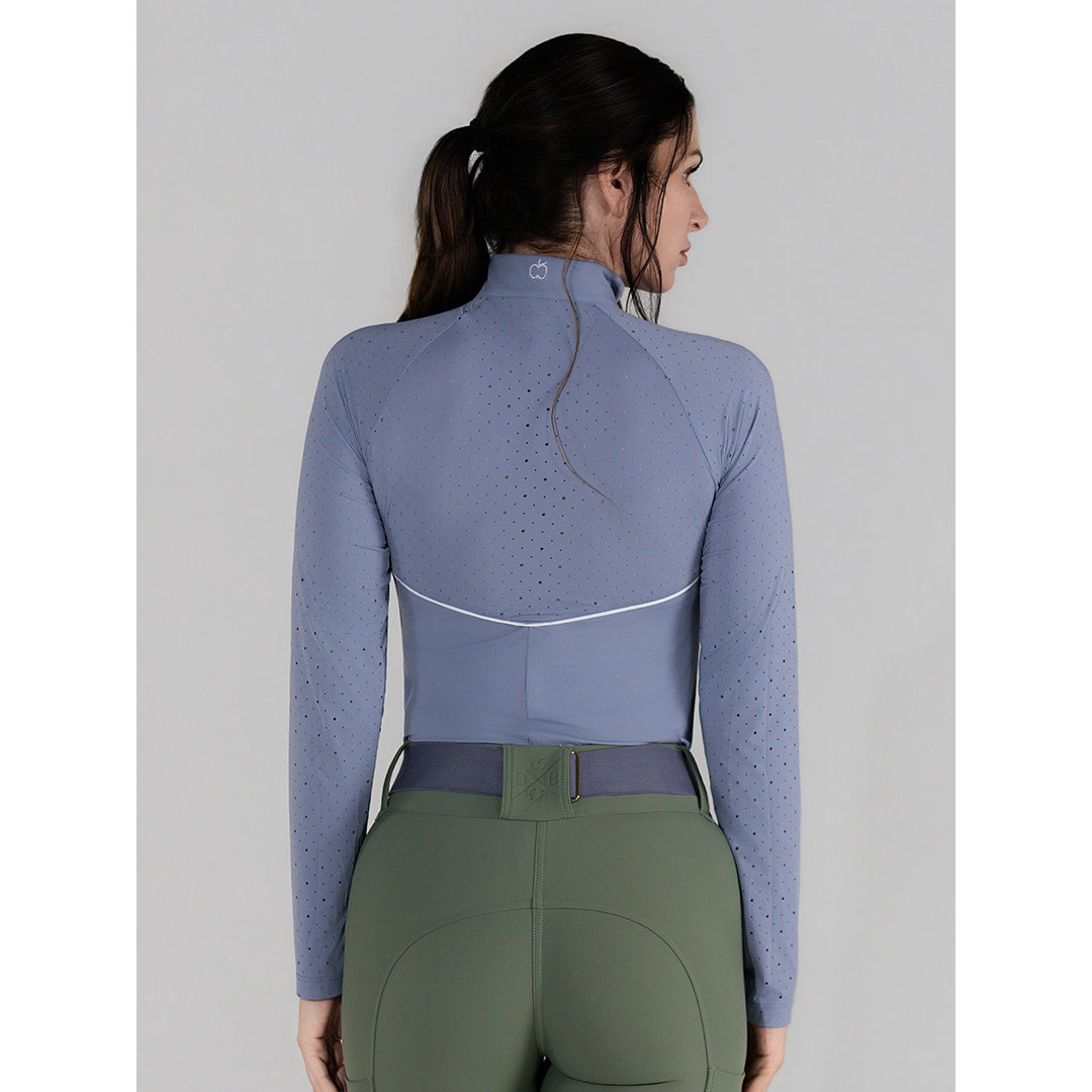 Dapplebay Lady 1/4 Zip Aircut LS Riding Top-Moonrise