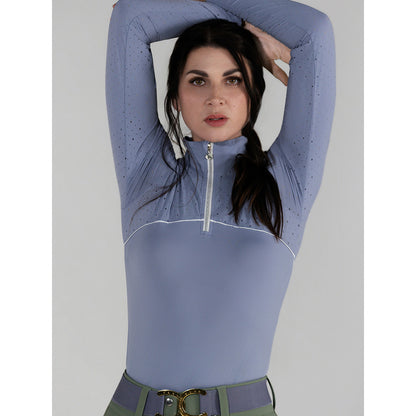 Dapplebay Lady 1/4 Zip Aircut LS Riding Top-Moonrise