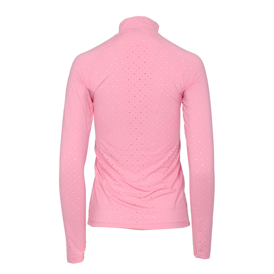 Dapplebay Aircut Mock Neck LS Top-Ballet Pink