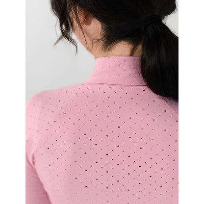 Dapplebay Aircut Mock Neck LS Top-Ballet Pink