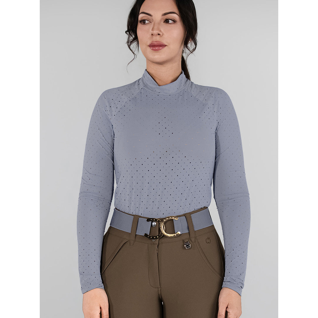 Dapplebay Aircut Mock Neck LS Top-Moonrise