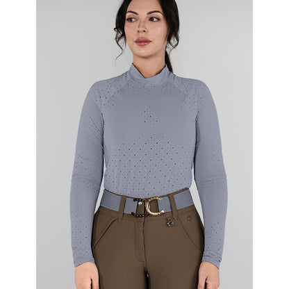 Dapplebay Aircut Mock Neck LS Top-Moonrise