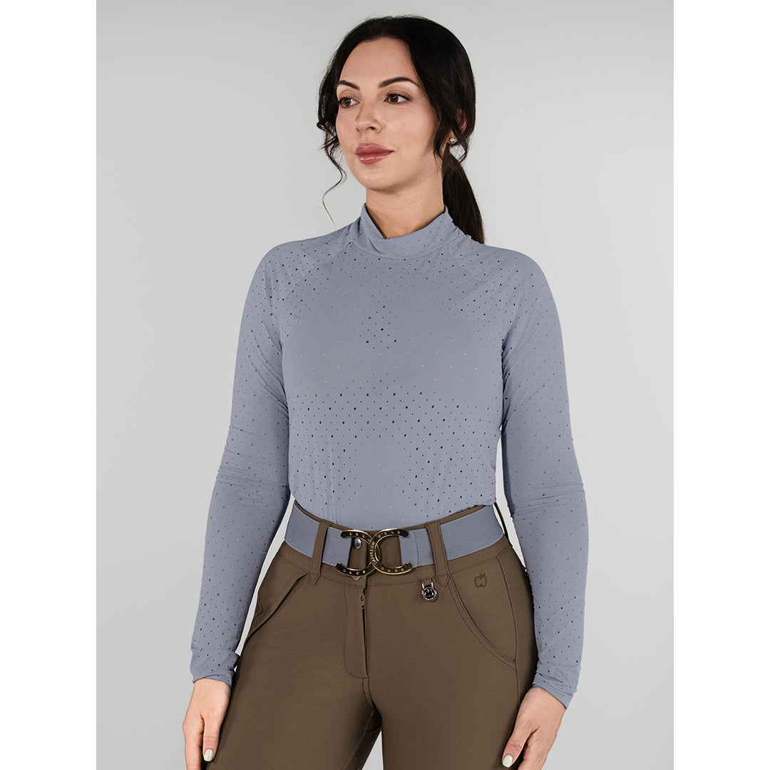 Dapplebay Aircut Mock Neck LS Top-Moonrise