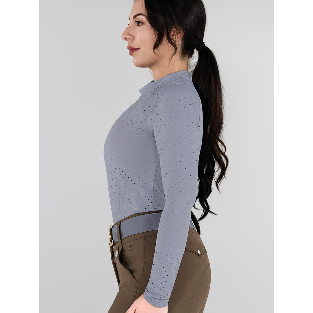 Dapplebay Aircut Mock Neck LS Top-Moonrise