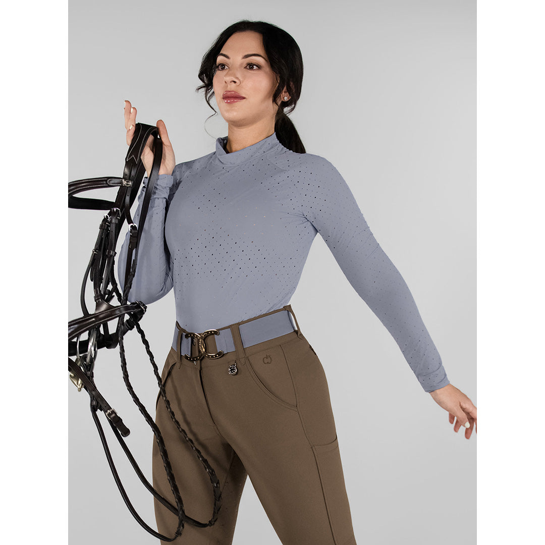 Dapplebay Aircut Mock Neck LS Top-Moonrise