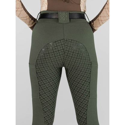 Dapplebay Pro Ribbed Silicone Full Seat Breeches-Rosemary