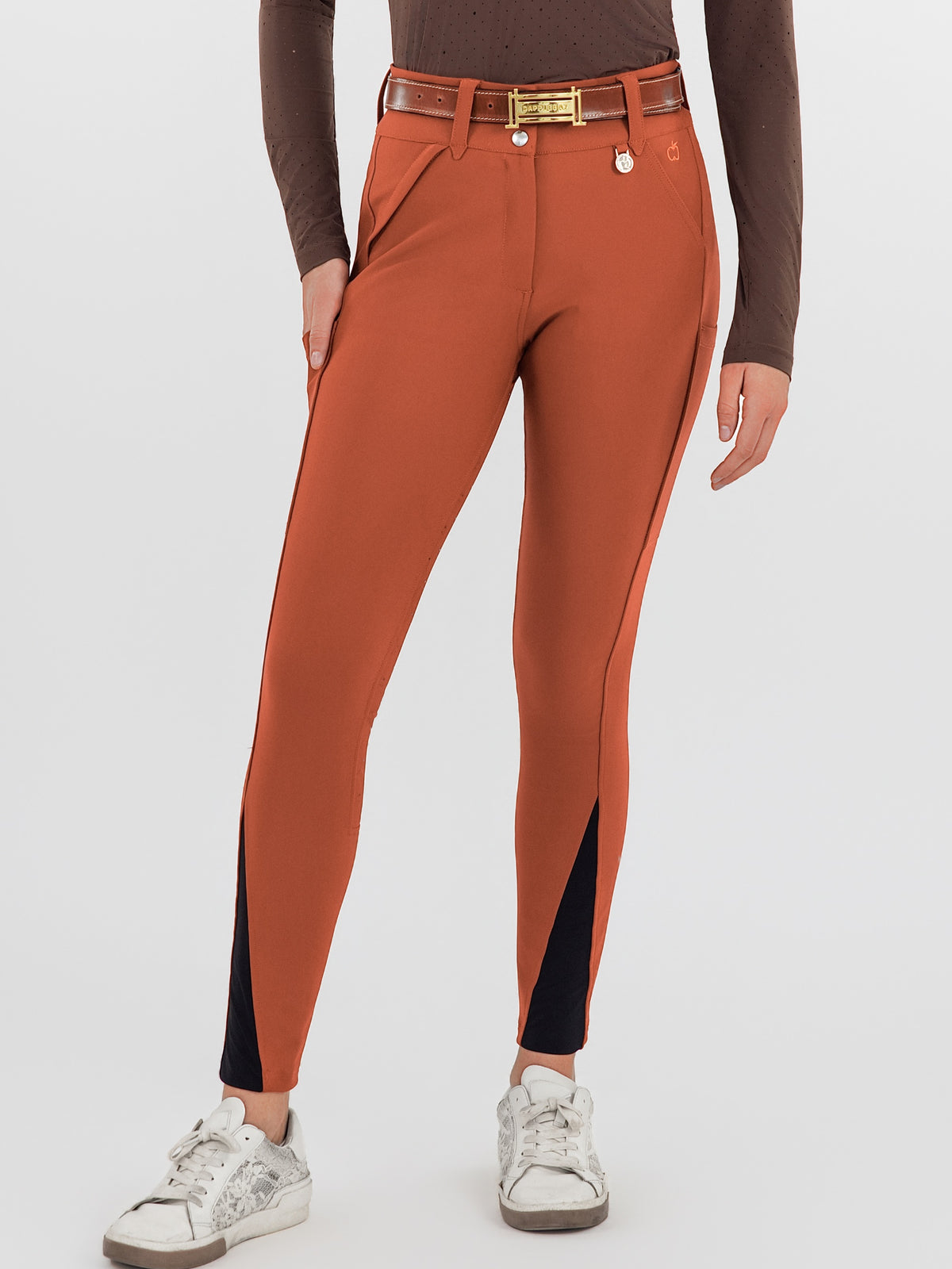 Dapplebay Sport Silicone Full Seat Breeches-Rust