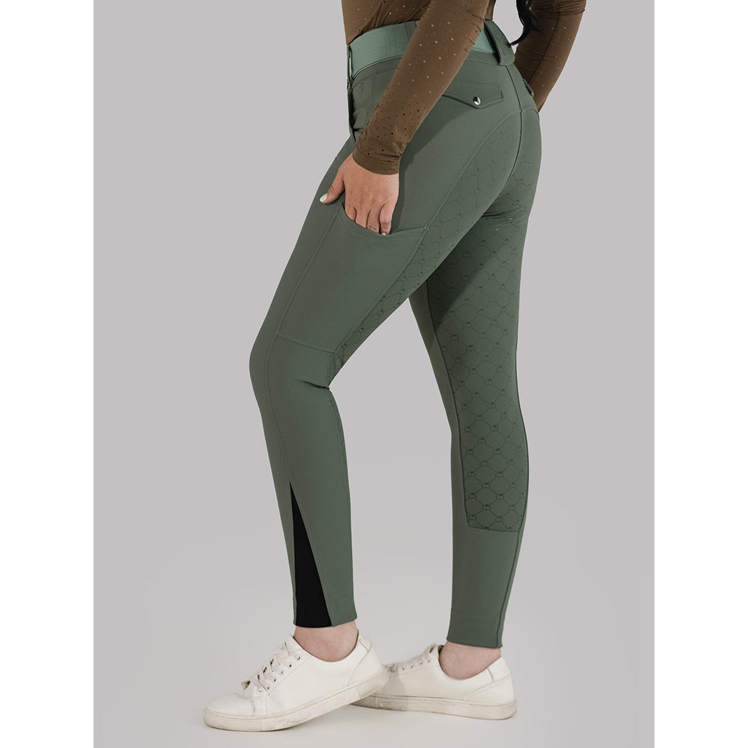 Dapplebay Sport Silicone Full Seat Breeches-Rosemary