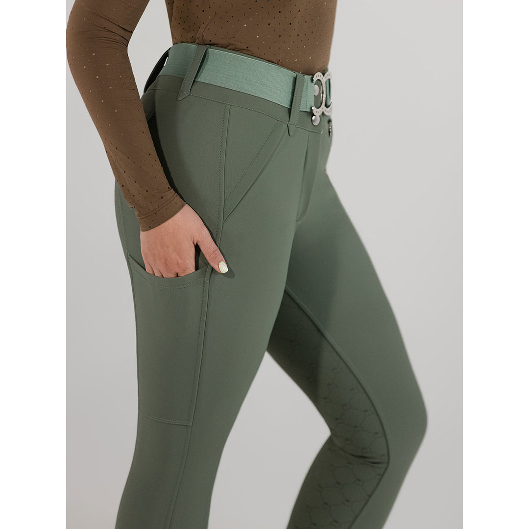 Dapplebay Sport Silicone Full Seat Breeches-Rosemary