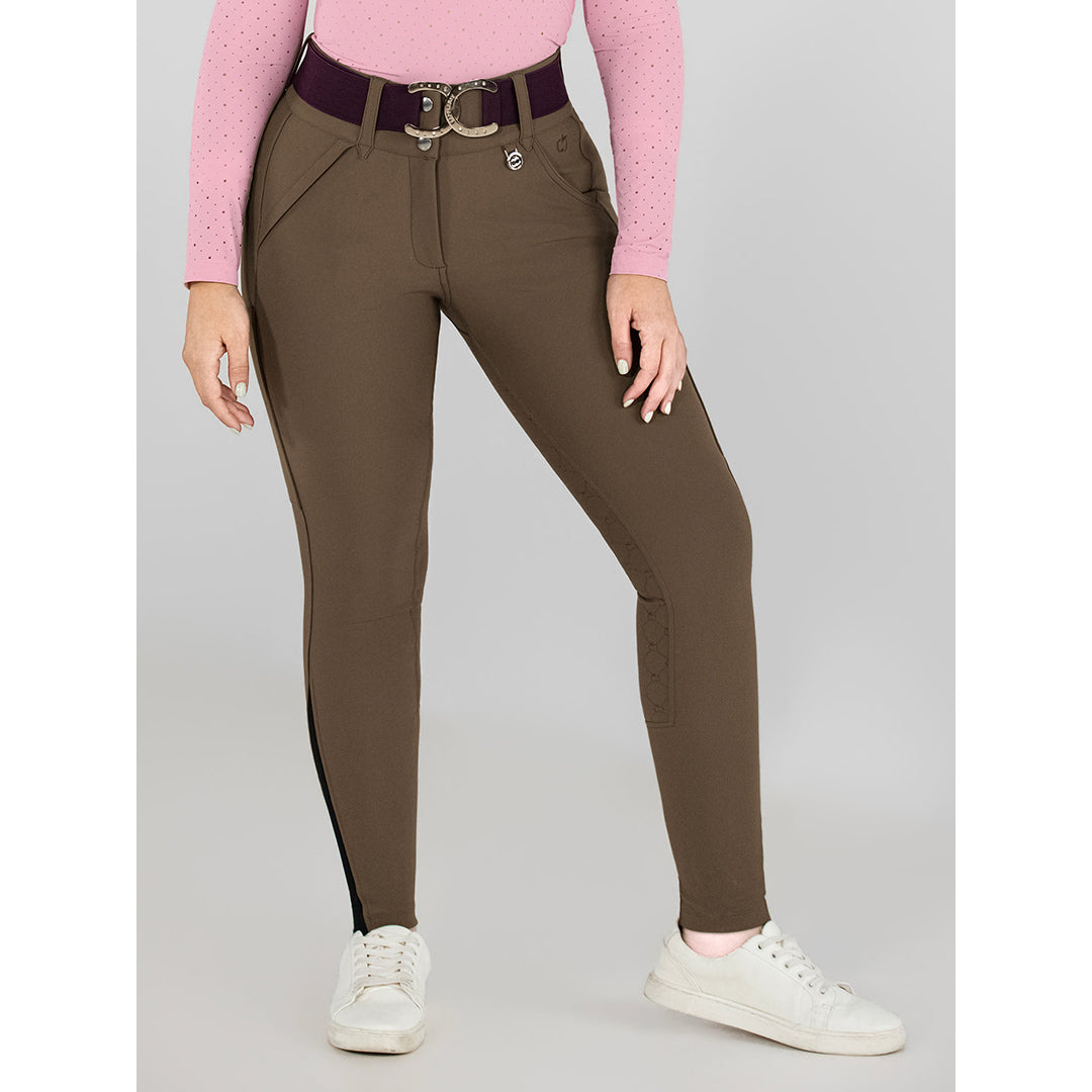 Dapplebay Sport Silicone Full Seat Breeches-Chestnut