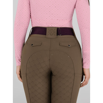 Dapplebay Sport Silicone Full Seat Breeches-Chestnut