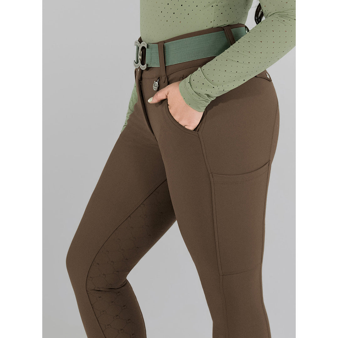 Dapplebay Sport Silicone Full Seat Breeches-Chestnut