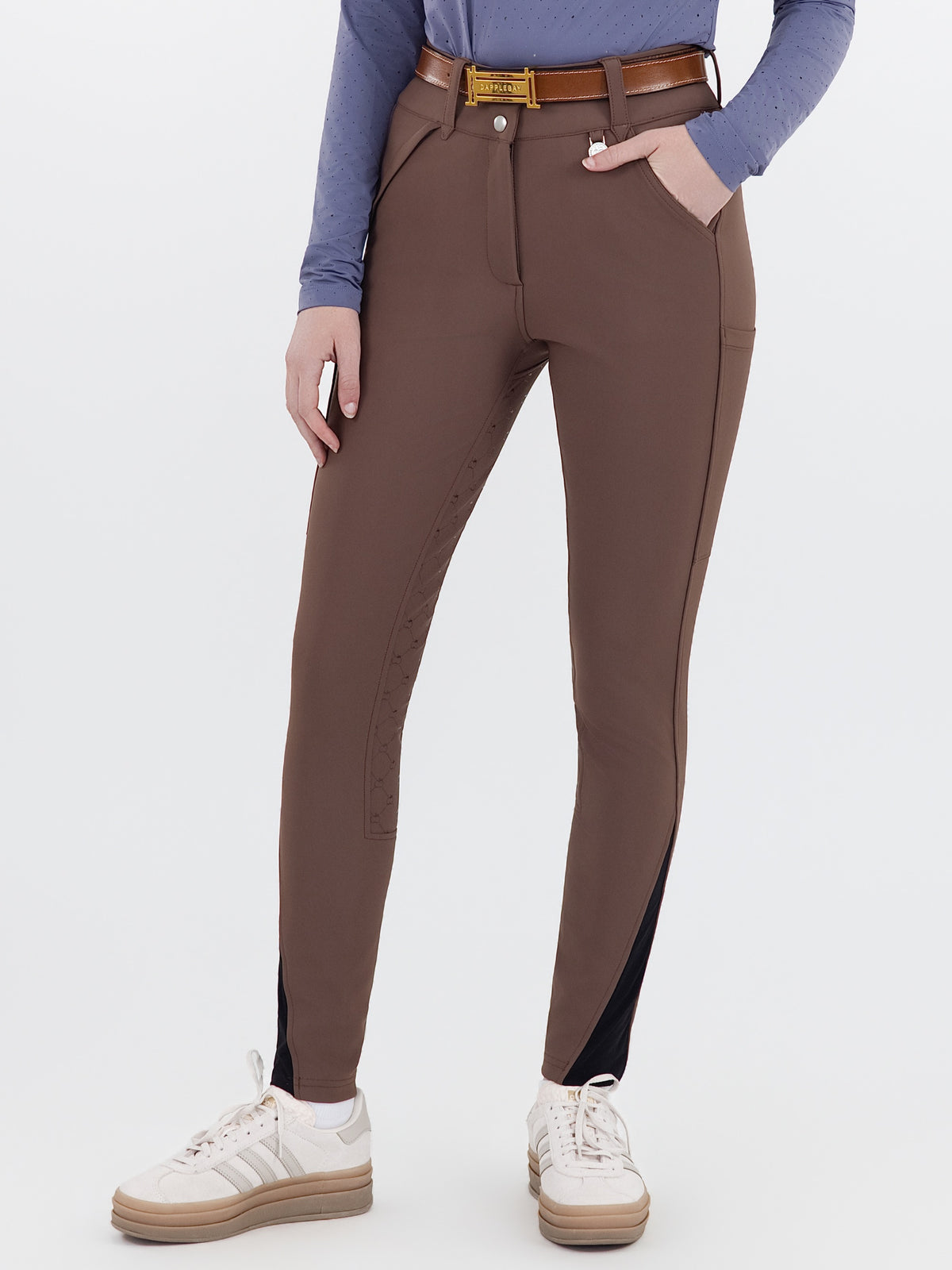 Dapplebay Sport Silicone Full Seat Breeches-Chocolate