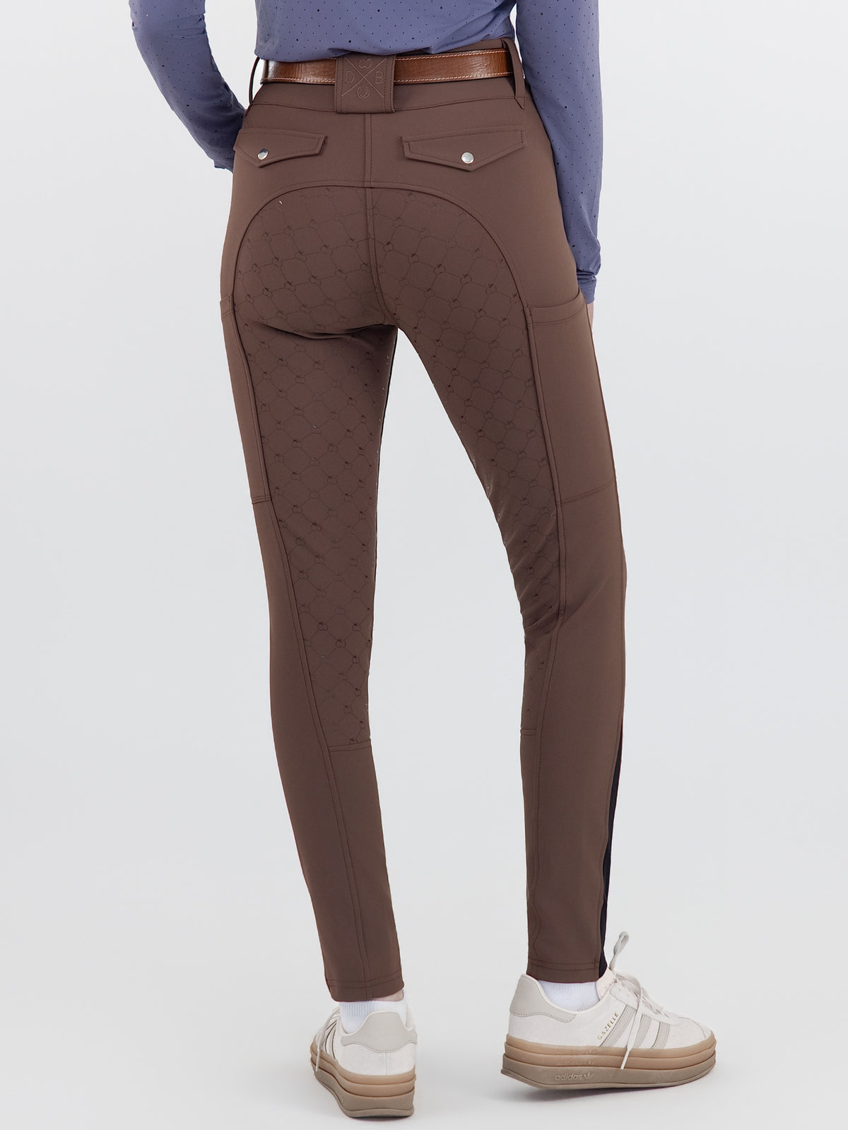 Dapplebay Sport Silicone Full Seat Breeches-Chocolate