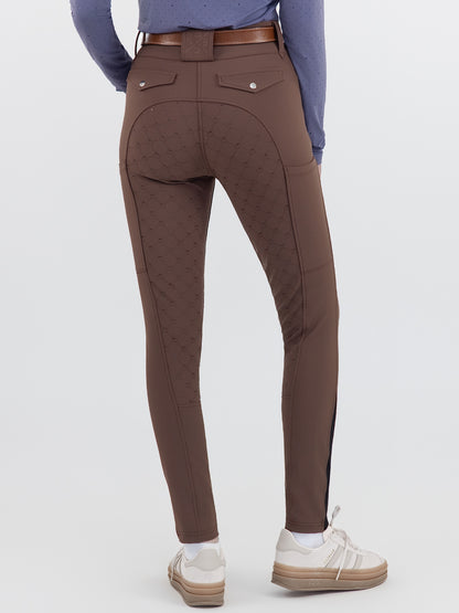 Dapplebay Sport Silicone Full Seat Breeches-Chocolate