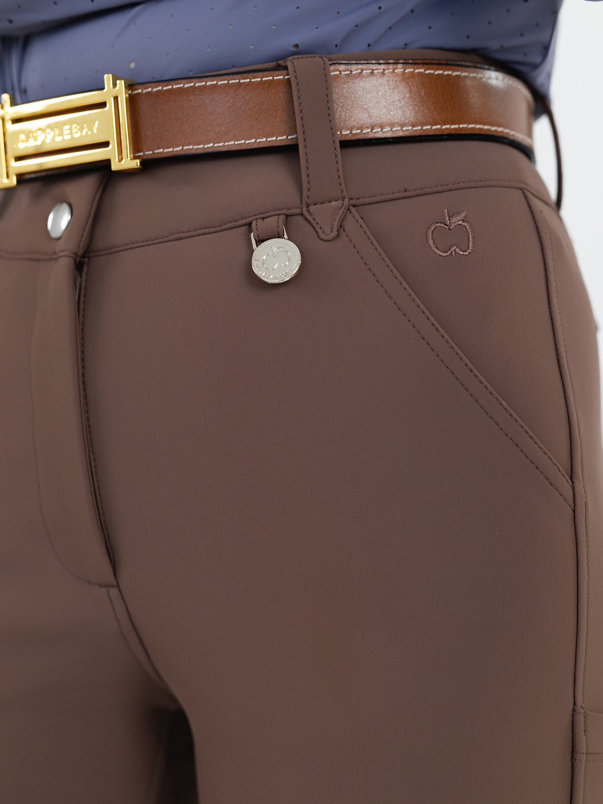 Dapplebay Sport Silicone Full Seat Breeches-Chocolate
