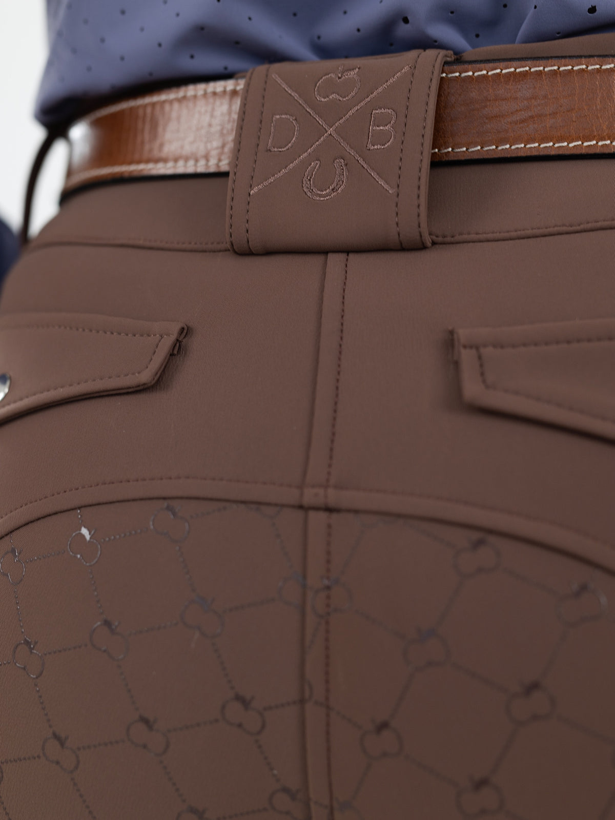 Dapplebay Sport Silicone Full Seat Breeches-Chocolate