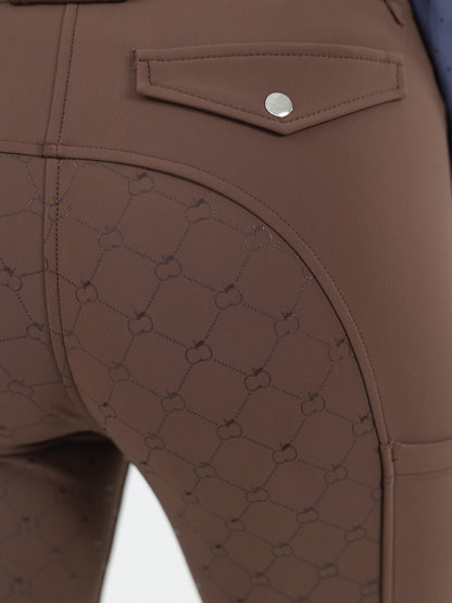 Dapplebay Sport Silicone Full Seat Breeches-Chocolate