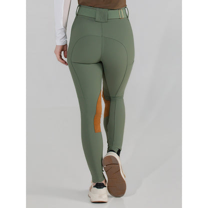 Dapplebay Sport Suede Knee Patch Breeches-Rosemary