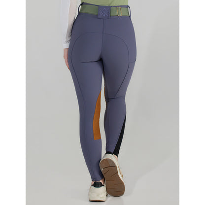 Dapplebay Sport Suede Knee Patch Breeches-Purple Dusk