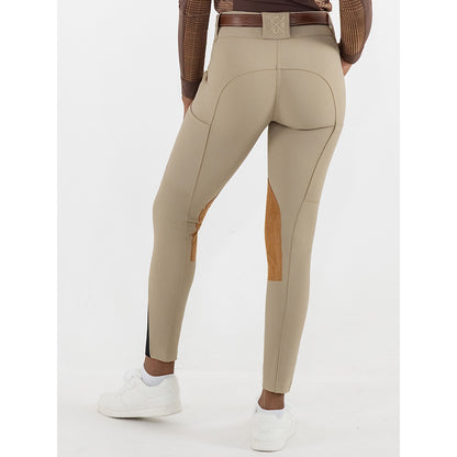 Dapplebay Sport Suede Knee Patch Breeches-Heritage Tan