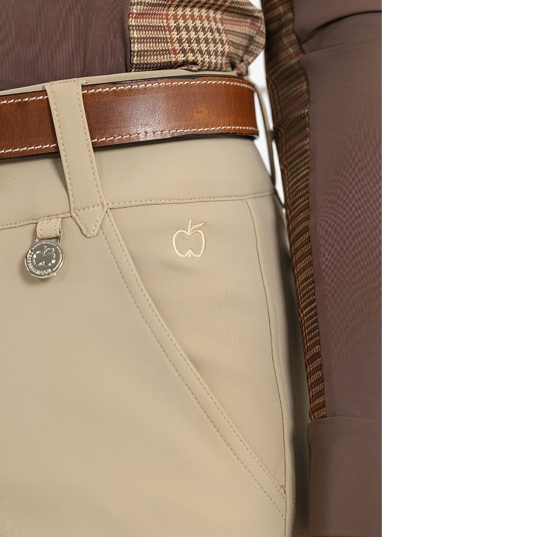 Dapplebay Sport Suede Knee Patch Breeches-Heritage Tan