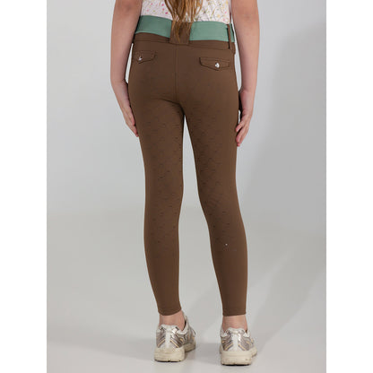 Dapplebay Kids Essential Silicone Full Seat Tights-Chestnut