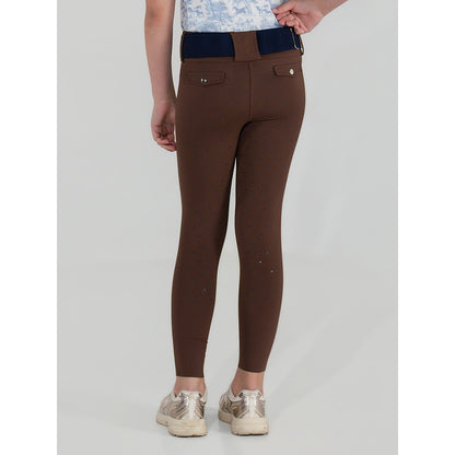 Dapplebay Kids Essential Silicone Full Seat Tights-Chestnut