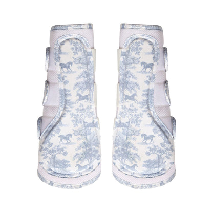 Dapplebay Equestrian Toile Airflow Brush Boots-Moonrise