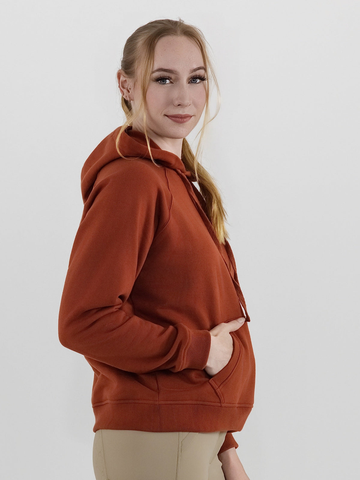 Dapplebay Palm Trees &amp; Horse Shows Hoodie-Rust